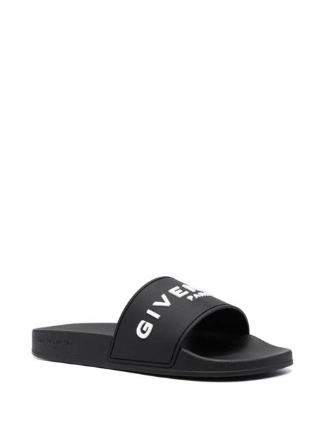 givenchy logo pool slides|Givenchy slides price.